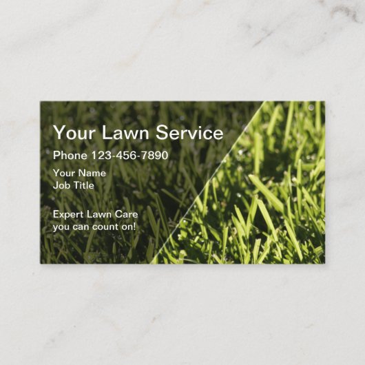 Perfekter Rasenmäher Visitenkarte (Vorderseite)