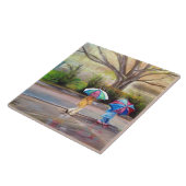 "Perfekter regnerischer Tages" Keramikfliese (Seite)