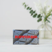 Perfekter Rentenkarte Telefonnummerkarte (Stehend Vorderseite)