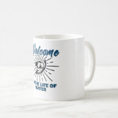 Perfekter Rettungsschwimmer - Willkommen im Leben Kaffeetasse (VorderseiteRechts)