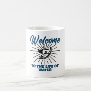 Perfekter Rettungsschwimmer - Willkommen im Leben  Kaffeetasse