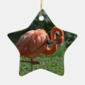 Perfekter rosa Flamingo Keramikornament (Vorne)