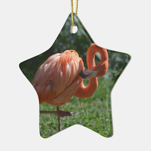 Perfekter rosa Flamingo Keramikornament (Links)