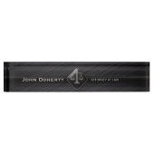 Perfekter Schwarzes | RECHTSANWALT am GESETZ Namensplakette (Vorderseite)