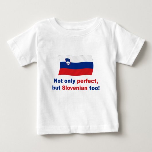 Perfekter Slowene Baby T-shirt (Vorderseite)