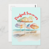 Perfekter Sommer Postkarte (Vorne/Hinten)