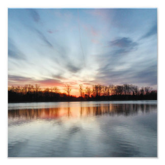 perfekter Sonnenaufgang Fotodruck