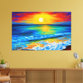 Perfekter Sonnenuntergang Leinwanddruck (Insitu (Wohnzimmer))