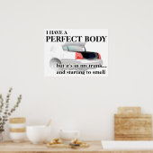 Perfekter Spaß in Trunk Funny Print Poster (Küche)