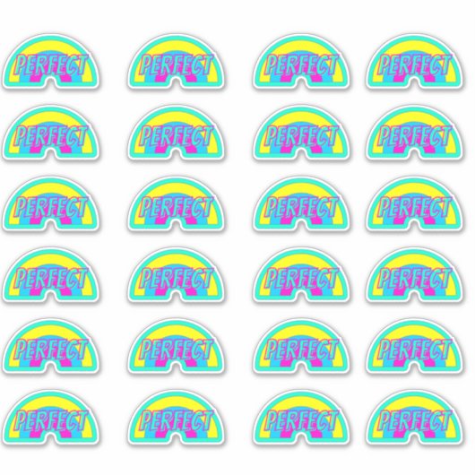 Perfekter Spaß Niedlich Teacher Belohnung Comment Aufkleber (Vorderseite)