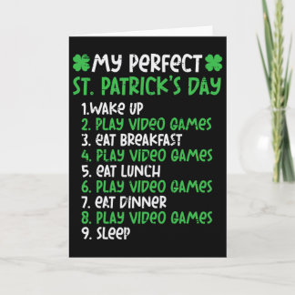 Perfekter St. Patricks Tag Spiele Videospiele Game Karte
