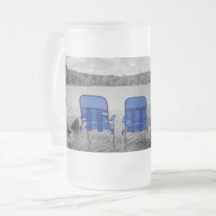 Perfekter Tag am Graustufen-See Mattierter Glass s Mattglas Bierglas