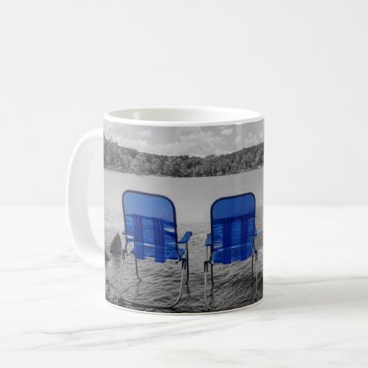 Perfekter Tag an der Graustufen-Tasse Kaffeetasse (Vorderseite Links)