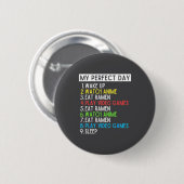 Perfekter Tag Anime Gaming Ramen Liebhaber Lustig  Button (Vorne & Hinten)