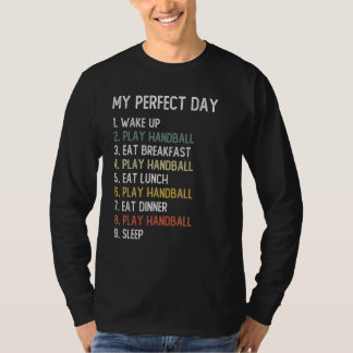 Perfekter Tag Handball Männer Boys Teen Handball T-Shirt