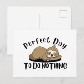 Perfekter Tag, um nichts zu tun Postkarte (Vorne/Hinten)
