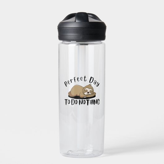 Perfekter Tag, um nichts zu tun Trinkflasche (Vorderseite)