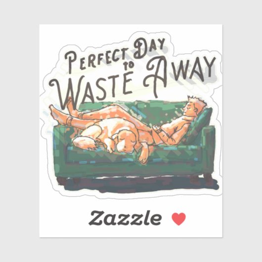 Perfekter Tag, um weg zu gehen Aufkleber (Blatt)