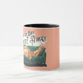 Perfekter Tag, um weg zu gehen Tasse (Zentrum)