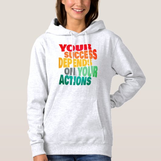 Perfekter Text Motivierend Quotes Hoodie (Vorderseite)