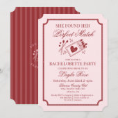 Perfekter Traumpartner aus dem Himmel Rosa Jungges Einladung (Vorne/Hinten)