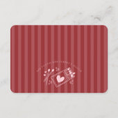 Perfekter Traumpartner - Rosa Slip bitte Begleitkarte (Rückseite)