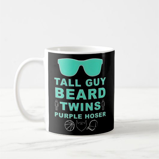 Perfekter Typ Tall Typ Beard Twins Lila Hoser Dud Kaffeetasse (Links)