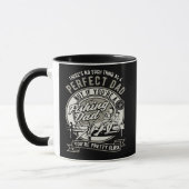 Perfekter Vater Fishing Vater Tasse (Links)