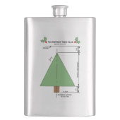 Perfekter Weihnachtsbaum Flachmann (Vorderseite)