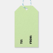 Perfekter Weihnachtsbaum Geschenkanhänger (Rückseite)