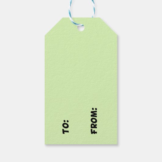 Perfekter Weihnachtsbaum Geschenkanhänger (Rückseite)