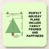 Perfekter Weihnachtsbaum Getränkeuntersetzer (Vorderseite)