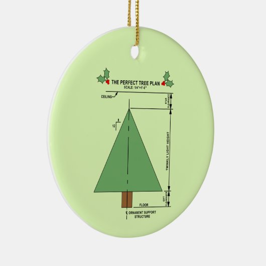 Perfekter Weihnachtsbaum Keramik Ornament (Rechts)