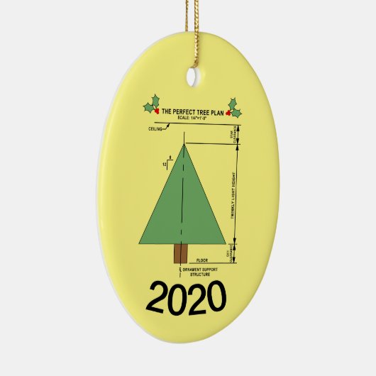 Perfekter Weihnachtsbaum Keramik Ornament (Rechts)