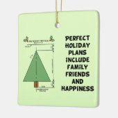 Perfekter Weihnachtsbaum Keramikornament (Links)