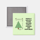 Perfekter Weihnachtsbaum Magnet (Vorderseite/Rückseite)