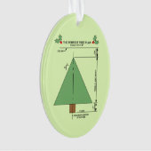 Perfekter Weihnachtsbaum Ornament (Vorderseite)
