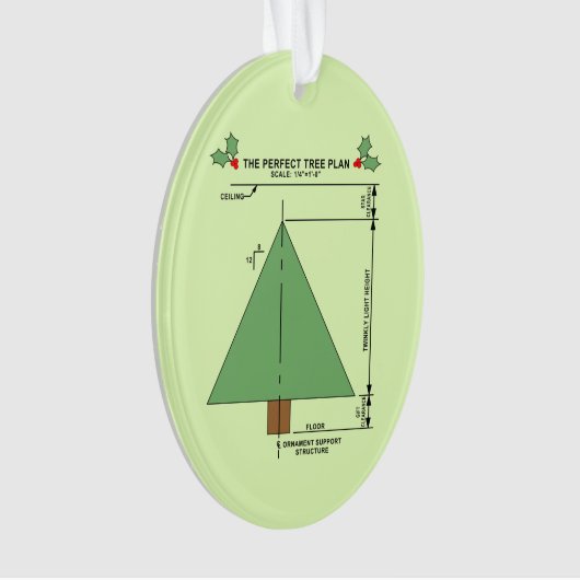 Perfekter Weihnachtsbaum Ornament (Vorderseite)