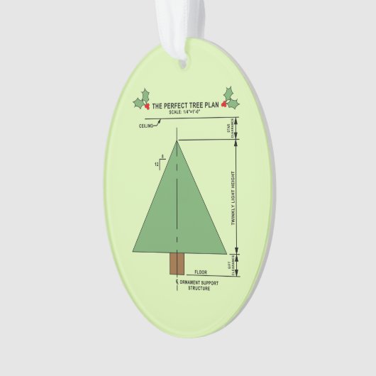 Perfekter Weihnachtsbaum Ornament (Vorderseite)
