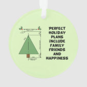 Perfekter Weihnachtsbaum Ornament (Rückseite)