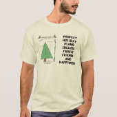Perfekter Weihnachtsbaum T-Shirt (Vorderseite)