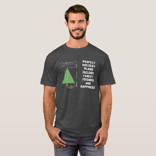 Perfekter Weihnachtsbaum T-Shirt (Vorne ganz)