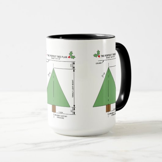 Perfekter Weihnachtsbaum Tasse (VorderseiteRechts)