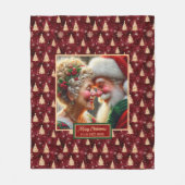 Perfekter Weihnachtsblanket Cosy Throw Mr. Claus Fleecedecke (Vorderseite)