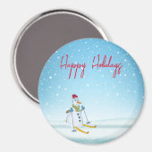 Perfekter Weihnachtsschneemann Magnet (Vorderseite/Rückseite)