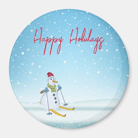 Perfekter Weihnachtsschneemann Magnet (Vorne)