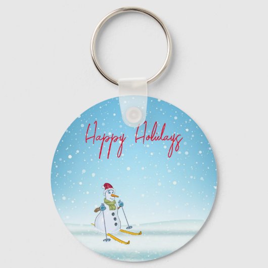 Perfekter Weihnachtsschneemann Schlüsselanhänger (Vorderseite)