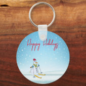 Perfekter Weihnachtsschneemann Schlüsselanhänger (Vorderseite)