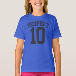 Perfektes 10 VARSITY 10. GEBURTSTAG T-Shirt