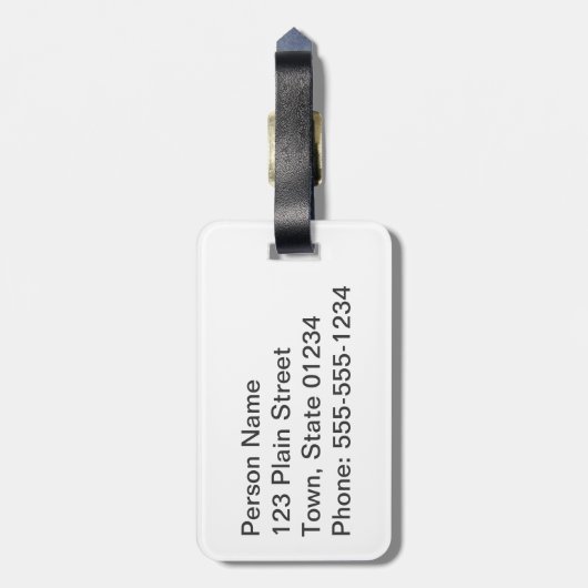 Perfektes Aruba Gepäckanhänger (Rückseite vertikal)